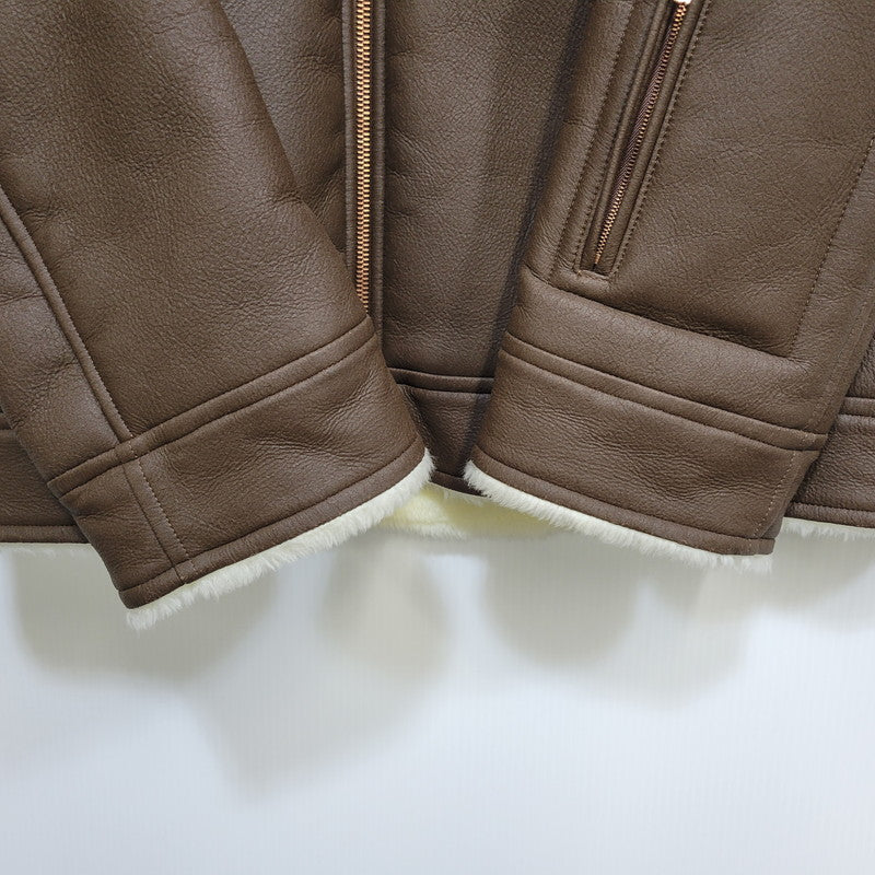 【中古品】【メンズ】 SOPHNET. ソフネット SOPH-1205 FAKE LEATHER MOUTON JACKET フェイク レザー ムートン ジャケット アウター 142-261017-kh-09-izu サイズ：M カラー：ブラウン 万代Net店