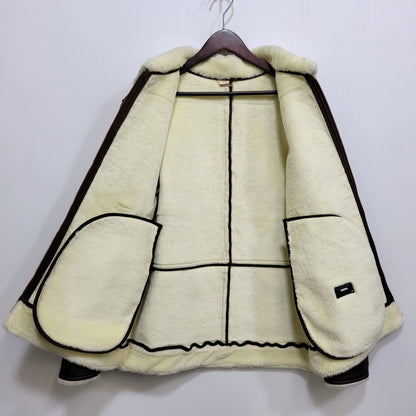 【中古品】【メンズ】 SOPHNET. ソフネット SOPH-1205 FAKE LEATHER MOUTON JACKET フェイク レザー ムートン ジャケット アウター 142-261017-kh-09-izu サイズ：M カラー：ブラウン 万代Net店