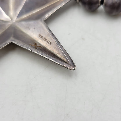 【中古品】【メンズ/レディース】 CIPPY CRAZY HORSE シッピークレイジーホース STERLING STAR NECKLACE スターリング スター ネックレス アクセサリー 191-261019-yn-06-izu カラー：シルバー×ブラック 万代Net店