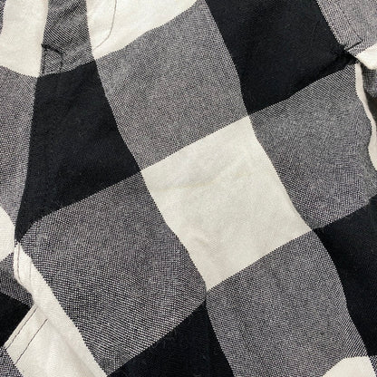【中古品】【メンズ】 Y'S ワイズ YE-P52-231 RAYON COTTON BLOCK CHECK GAUCHO PANTS レーヨン コットン ブロックチェック ガウチョパンツ ボトムス 151-261018-kh-10-izu サイズ：1 カラー：ブラック×ホワイト 万代Net店