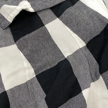 【中古品】【メンズ】 Y'S ワイズ YE-P52-231 RAYON COTTON BLOCK CHECK GAUCHO PANTS レーヨン コットン ブロックチェック ガウチョパンツ ボトムス 151-261018-kh-10-izu サイズ：1 カラー：ブラック×ホワイト 万代Net店