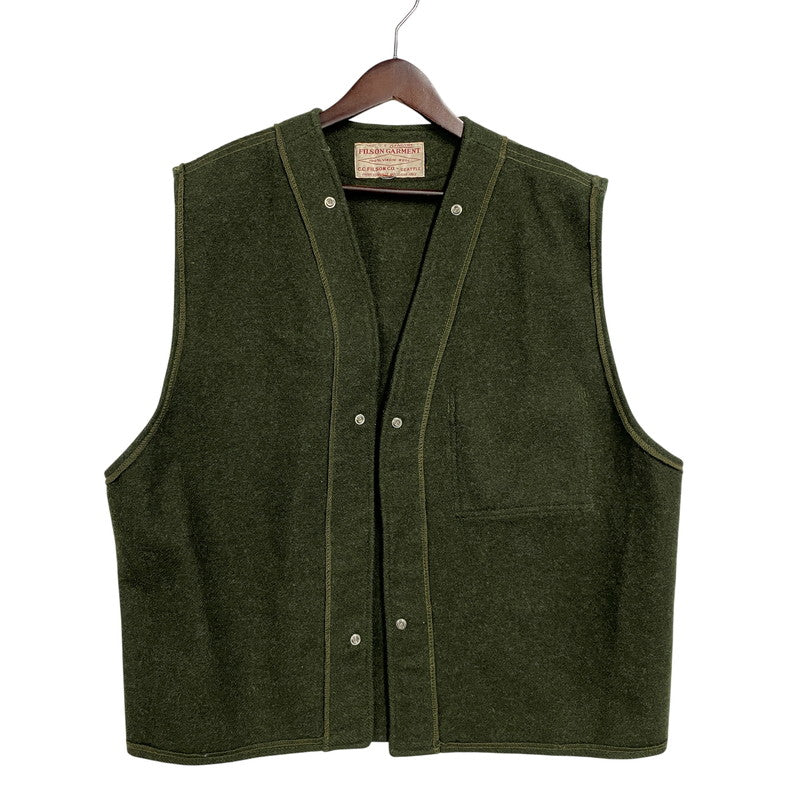 【中古品】【メンズ】 FILSON GARMENT フィルソン ガーメント 70-80S WOOL LINER VEST ウール ライナー ベストアウター 146-261025-yn-02-izu サイズ：不明 カラー：カーキ 万代Net店