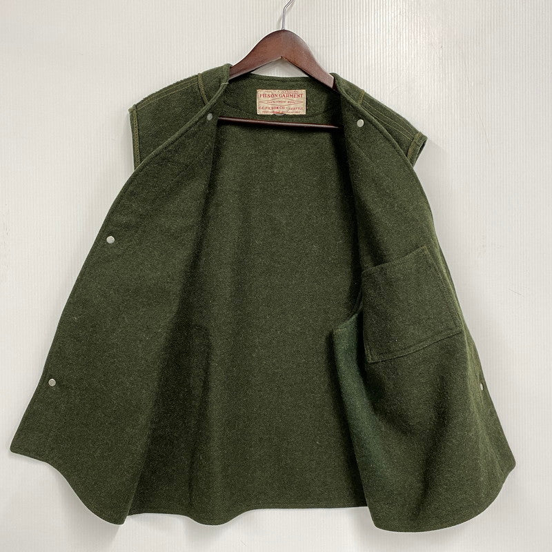 【中古品】【メンズ】 FILSON GARMENT フィルソン ガーメント 70-80S WOOL LINER VEST ウール ライナー ベストアウター 146-261025-yn-02-izu サイズ：不明 カラー：カーキ 万代Net店