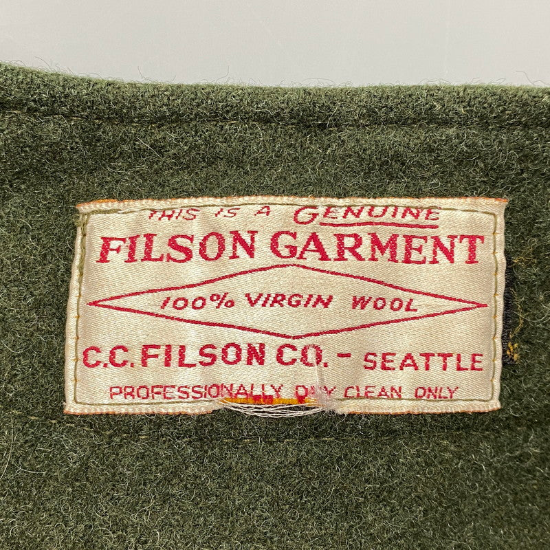 【中古品】【メンズ】 FILSON GARMENT フィルソン ガーメント 70-80S WOOL LINER VEST ウール ライナー ベストアウター 146-261025-yn-02-izu サイズ：不明 カラー：カーキ 万代Net店
