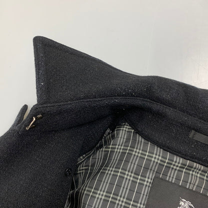 【中古品】【メンズ】 BURBERRY BLACK LABEL バーバリーブラックレーベル D1B12-261-08 WOOL TRENCH COAT ウール トレンチ コート アウター 141-261018-ya-02-izu サイズ：M カラー：ブラック 万代Net店