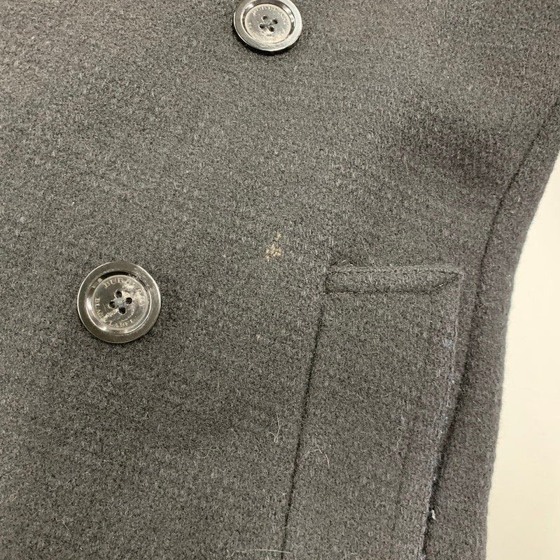 【中古品】【メンズ】 BURBERRY BLACK LABEL バーバリーブラックレーベル D1B12-261-08 WOOL TRENCH COAT ウール トレンチ コート アウター 141-261018-ya-02-izu サイズ：M カラー：ブラック 万代Net店
