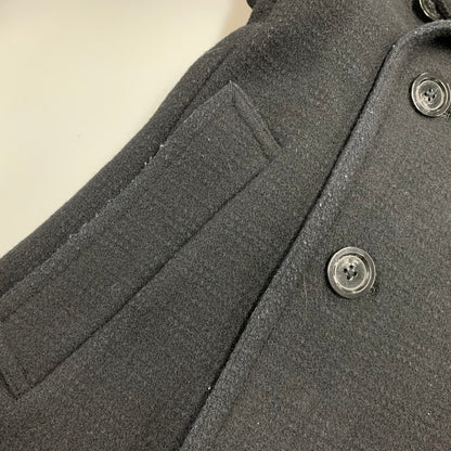 【中古品】【メンズ】 BURBERRY BLACK LABEL バーバリーブラックレーベル D1B12-261-08 WOOL TRENCH COAT ウール トレンチ コート アウター 141-261018-ya-02-izu サイズ：M カラー：ブラック 万代Net店