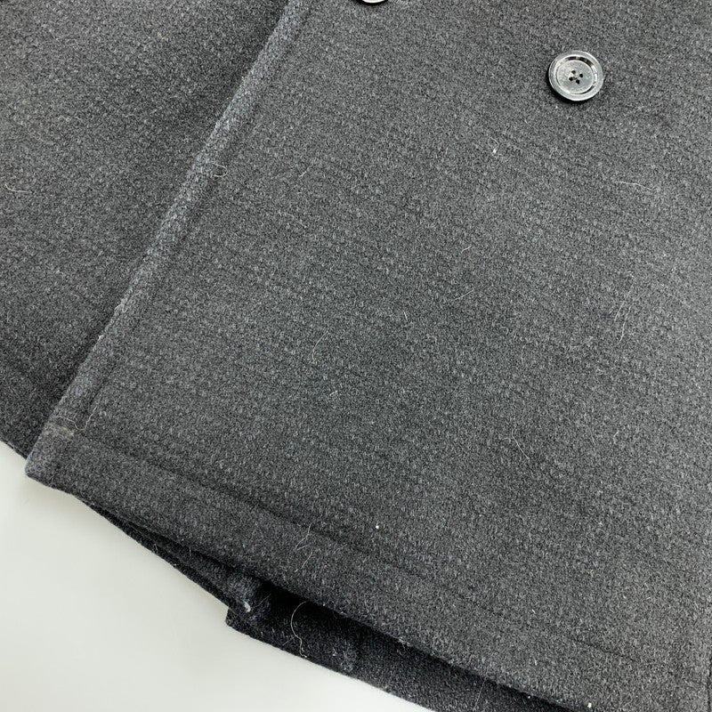 【中古品】【メンズ】 BURBERRY BLACK LABEL バーバリーブラックレーベル D1B12-261-08 WOOL TRENCH COAT ウール トレンチ コート アウター 141-261018-ya-02-izu サイズ：M カラー：ブラック 万代Net店
