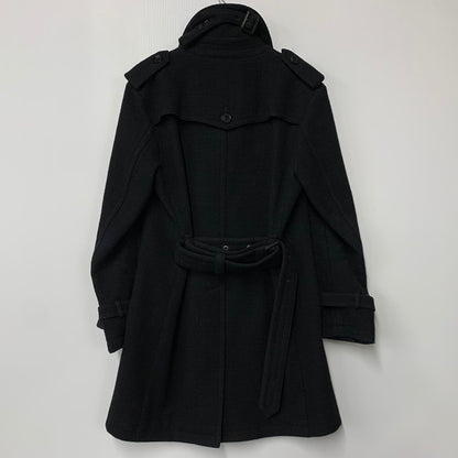 【中古品】【メンズ】 BURBERRY BLACK LABEL バーバリーブラックレーベル D1B12-261-08 WOOL TRENCH COAT ウール トレンチ コート アウター 141-261018-ya-02-izu サイズ：M カラー：ブラック 万代Net店