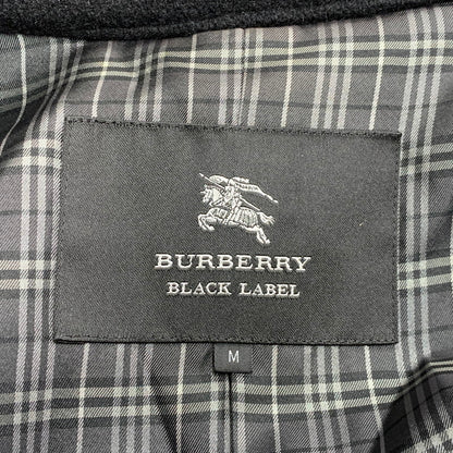 【中古品】【メンズ】 BURBERRY BLACK LABEL バーバリーブラックレーベル D1B12-261-08 WOOL TRENCH COAT ウール トレンチ コート アウター 141-261018-ya-02-izu サイズ：M カラー：ブラック 万代Net店