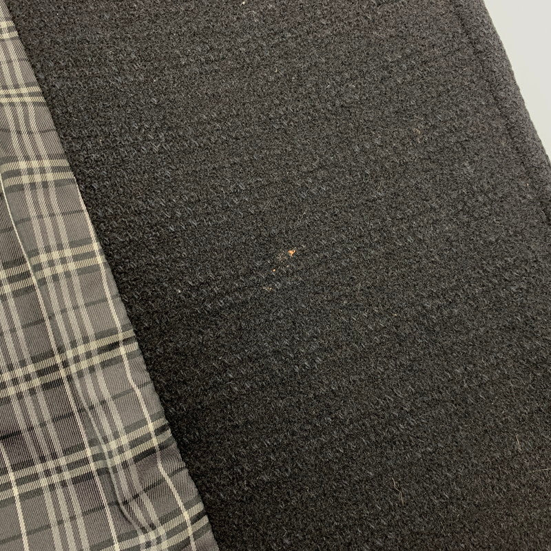 【中古品】【メンズ】 BURBERRY BLACK LABEL バーバリーブラックレーベル D1B12-261-08 WOOL TRENCH COAT ウール トレンチ コート アウター 141-261018-ya-02-izu サイズ：M カラー：ブラック 万代Net店