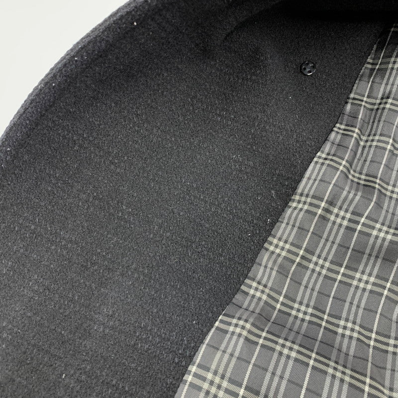 【中古品】【メンズ】 BURBERRY BLACK LABEL バーバリーブラックレーベル D1B12-261-08 WOOL TRENCH COAT ウール トレンチ コート アウター 141-261018-ya-02-izu サイズ：M カラー：ブラック 万代Net店