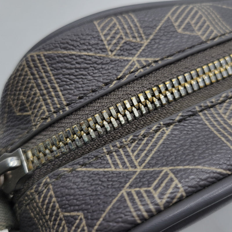 【中古品】【メンズ/レディース】 LACOSTE ラコステ NH3650L THE BLEND MONOGRAM REPORTER BAG ザ ブレンド モノグラムリポーター バッグ カバン 鞄 188-261018-ms-06-izu カラー：グレー 万代Net店