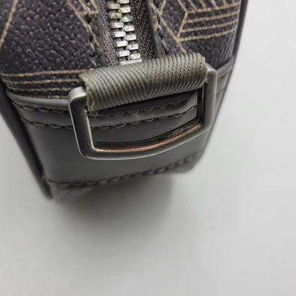 【中古品】【メンズ/レディース】 LACOSTE ラコステ NH3650L THE BLEND MONOGRAM REPORTER BAG ザ ブレンド モノグラムリポーター バッグ カバン 鞄 188-261018-ms-06-izu カラー：グレー 万代Net店