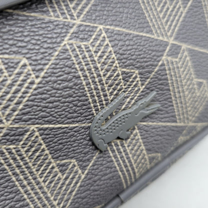 【中古品】【メンズ/レディース】 LACOSTE ラコステ NH3650L THE BLEND MONOGRAM REPORTER BAG ザ ブレンド モノグラムリポーター バッグ カバン 鞄 188-261018-ms-06-izu カラー：グレー 万代Net店