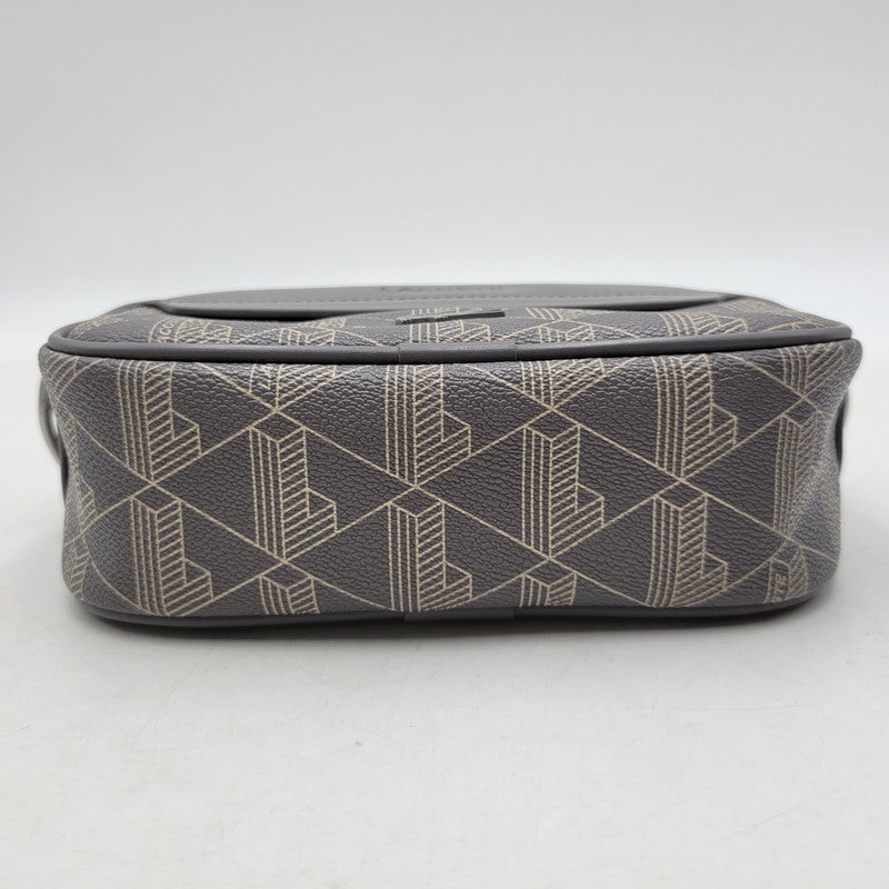 【中古品】【メンズ/レディース】 LACOSTE ラコステ NH3650L THE BLEND MONOGRAM REPORTER BAG ザ ブレンド モノグラムリポーター バッグ カバン 鞄 188-261018-ms-06-izu カラー：グレー 万代Net店