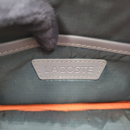 【中古品】【メンズ/レディース】 LACOSTE ラコステ NH3650L THE BLEND MONOGRAM REPORTER BAG ザ ブレンド モノグラムリポーター バッグ カバン 鞄 188-261018-ms-06-izu カラー：グレー 万代Net店