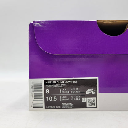 【中古美品】【メンズ】 NIKE ナイキ × YUTO HORIGOME 堀米雄斗 HF8022-300 SB DUNK LOW PRO ダンク ロー プロ スニーカー シューズ 靴 160-261018-ms-01-izu サイズ：27ｃｍ カラー：MATCHA 万代Net店