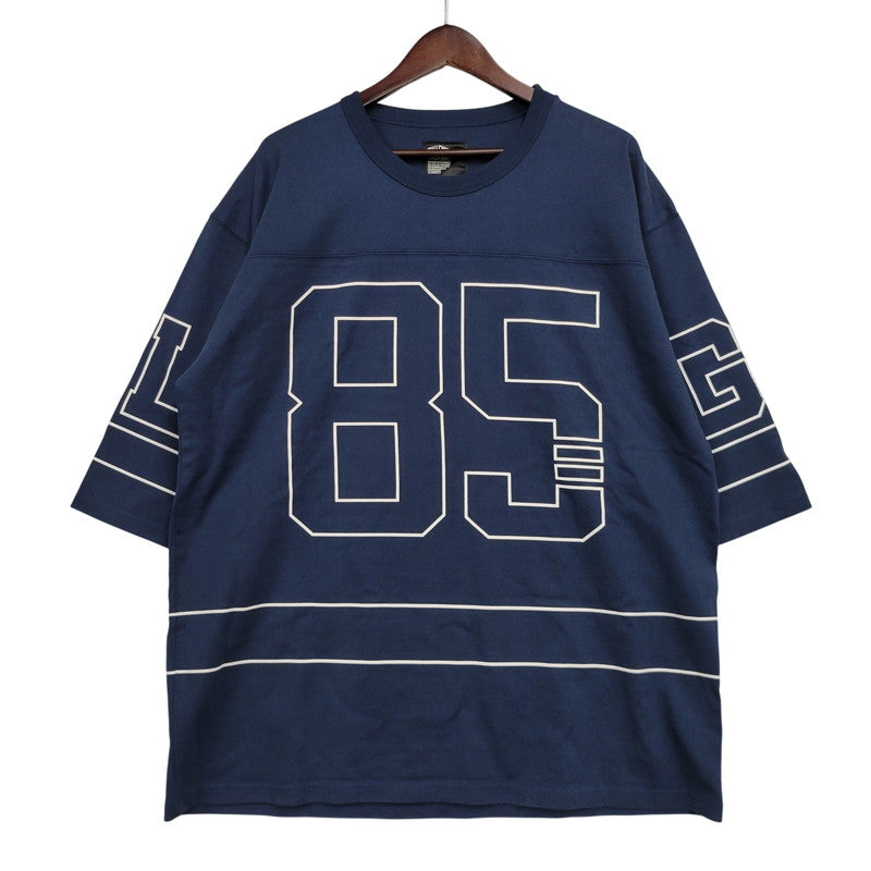 【中古品】【メンズ】 CHALLENGER チャレンジャー CLG-CS 023-002 FOOTBALL TEE フットボール Tシャツ 半袖 トップス 142-261018-ms-09-izu サイズ：L カラー：ネイビー 万代Net店