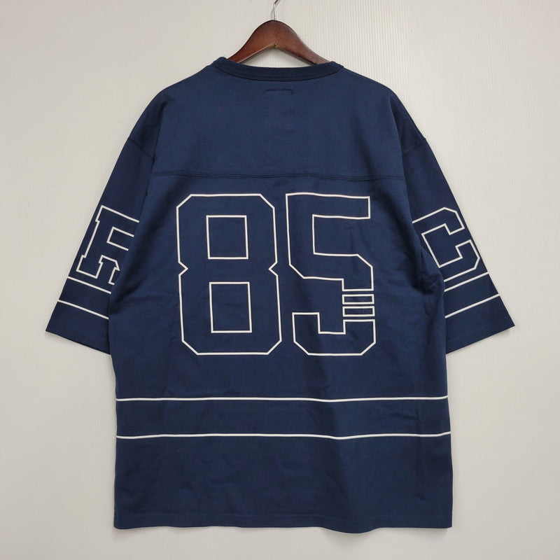 【中古品】【メンズ】 CHALLENGER チャレンジャー CLG-CS 023-002 FOOTBALL TEE フットボール Tシャツ 半袖 トップス 142-261018-ms-09-izu サイズ：L カラー：ネイビー 万代Net店