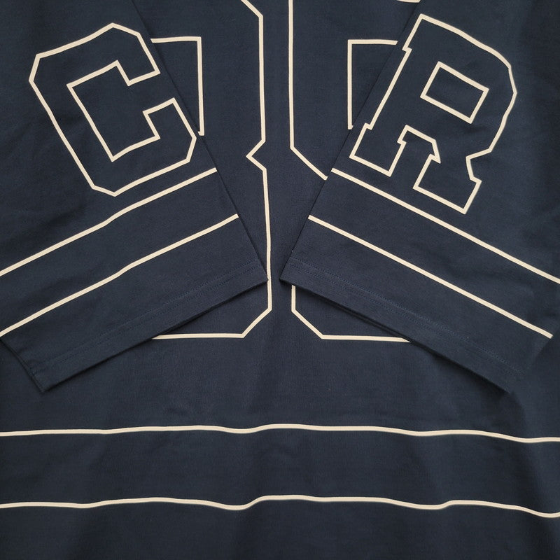 【中古品】【メンズ】 CHALLENGER チャレンジャー CLG-CS 023-002 FOOTBALL TEE フットボール Tシャツ 半袖 トップス 142-261018-ms-09-izu サイズ：L カラー：ネイビー 万代Net店