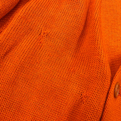 【現状渡し品】【メンズ】 VENUS KNITTING MILLS ヴィーナス ニッティング ミルズ WOOL LETTERED CARDIGAN ウール レタード カーディガン トップス 長袖 146-261024-ms-06-izu サイズ：40 カラー：オレンジ 万代Net店