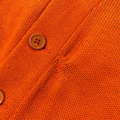 【現状渡し品】【メンズ】 VENUS KNITTING MILLS ヴィーナス ニッティング ミルズ WOOL LETTERED CARDIGAN ウール レタード カーディガン トップス 長袖 146-261024-ms-06-izu サイズ：40 カラー：オレンジ 万代Net店