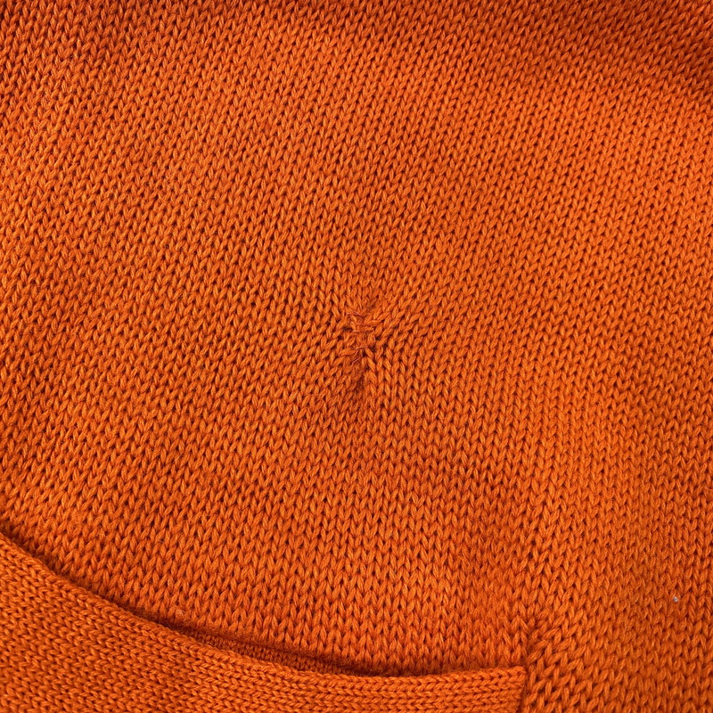 【現状渡し品】【メンズ】 VENUS KNITTING MILLS ヴィーナス ニッティング ミルズ WOOL LETTERED CARDIGAN ウール レタード カーディガン トップス 長袖 146-261024-ms-06-izu サイズ：40 カラー：オレンジ 万代Net店