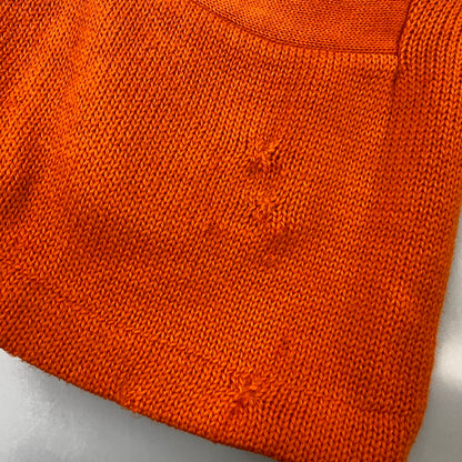 【現状渡し品】【メンズ】 VENUS KNITTING MILLS ヴィーナス ニッティング ミルズ WOOL LETTERED CARDIGAN ウール レタード カーディガン トップス 長袖 146-261024-ms-06-izu サイズ：40 カラー：オレンジ 万代Net店