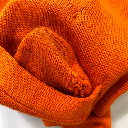 【現状渡し品】【メンズ】 VENUS KNITTING MILLS ヴィーナス ニッティング ミルズ WOOL LETTERED CARDIGAN ウール レタード カーディガン トップス 長袖 146-261024-ms-06-izu サイズ：40 カラー：オレンジ 万代Net店