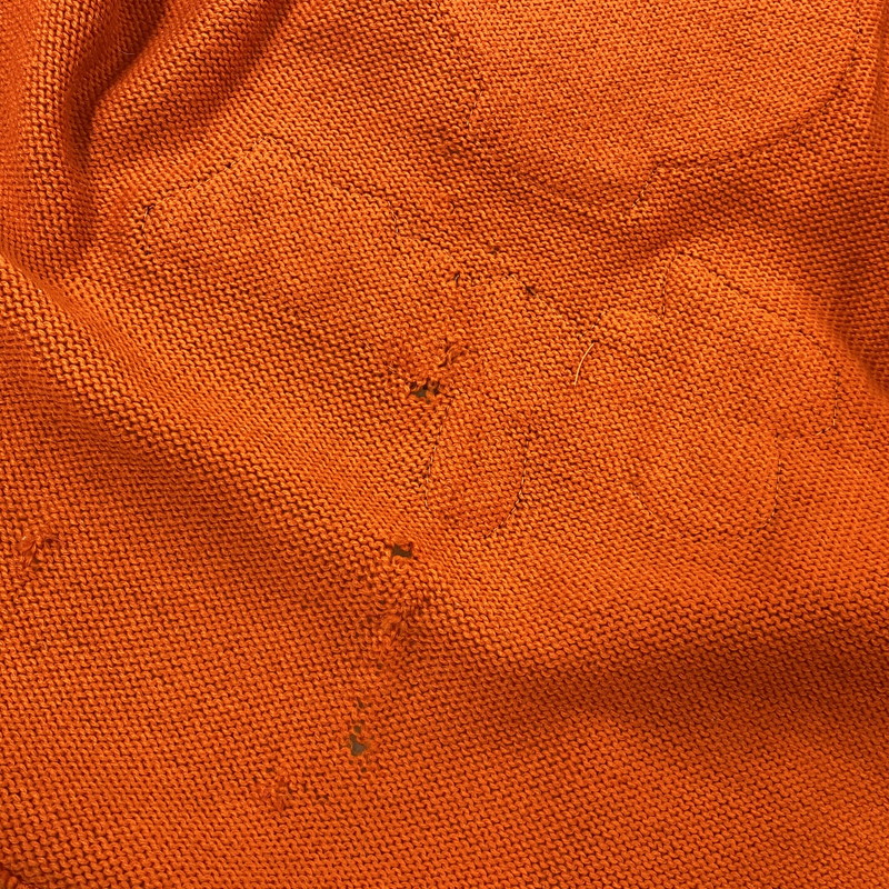 【現状渡し品】【メンズ】 VENUS KNITTING MILLS ヴィーナス ニッティング ミルズ WOOL LETTERED CARDIGAN ウール レタード カーディガン トップス 長袖 146-261024-ms-06-izu サイズ：40 カラー：オレンジ 万代Net店