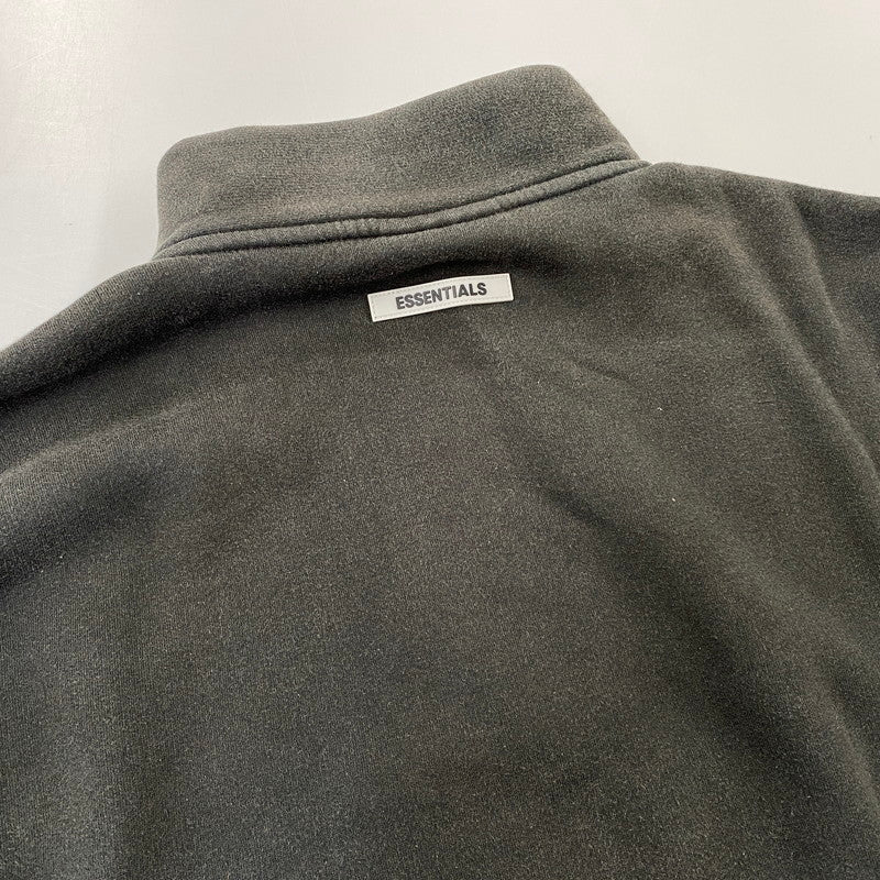 【中古品】【メンズ】 ESSENTIALS エッセンシャルズ HALF ZIP SWEATSHIRT ハーフ ジップ スウェット トップス 142-261024-ms-01-izu サイズ：M カラー：ブラック 万代Net店