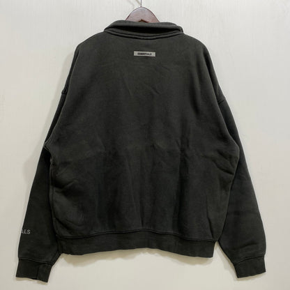 【中古品】【メンズ】 ESSENTIALS エッセンシャルズ HALF ZIP SWEATSHIRT ハーフ ジップ スウェット トップス 142-261024-ms-01-izu サイズ：M カラー：ブラック 万代Net店