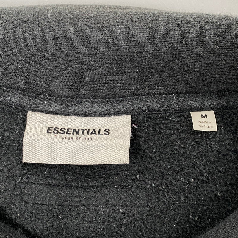【中古品】【メンズ】 ESSENTIALS エッセンシャルズ HALF ZIP SWEATSHIRT ハーフ ジップ スウェット トップス 142-261024-ms-01-izu サイズ：M カラー：ブラック 万代Net店