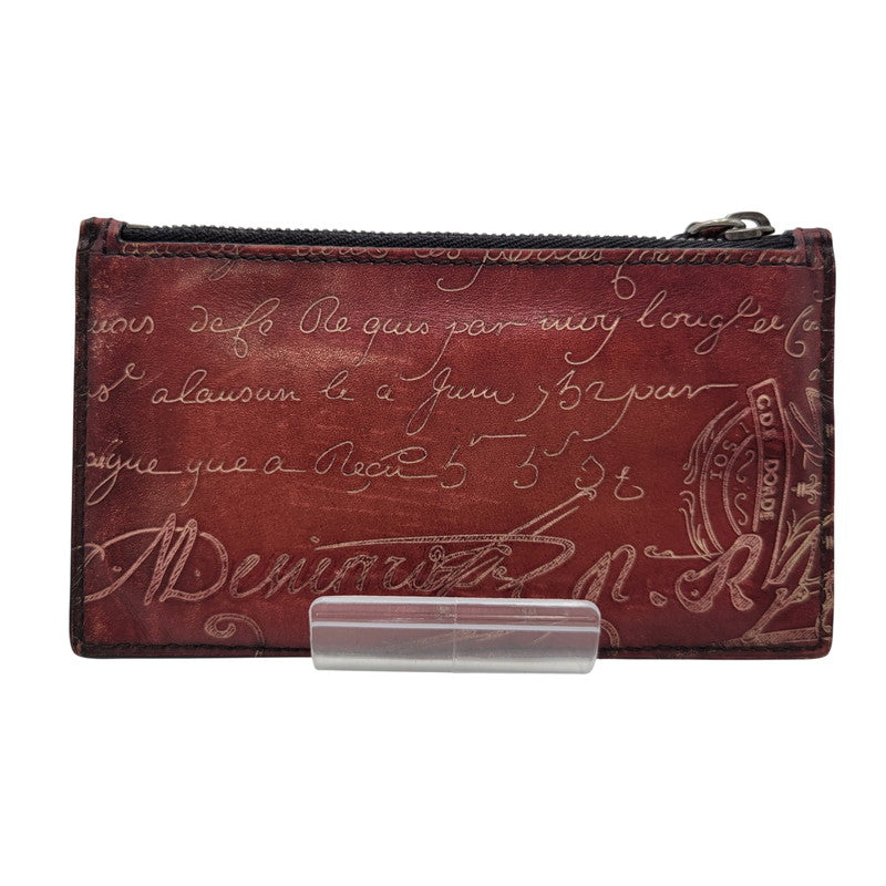 【中古品】【メンズ/レディース】 BERLUTI ベルルッティ CARD＆COIN CASE カード＆コインケース 財布 小物 200-261018-ms-05-izu カラー：ワイン 万代Net店