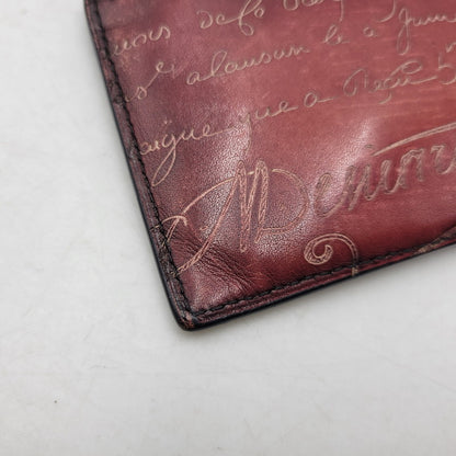 【中古品】【メンズ/レディース】 BERLUTI ベルルッティ CARD＆COIN CASE カード＆コインケース 財布 小物 200-261018-ms-05-izu カラー：ワイン 万代Net店