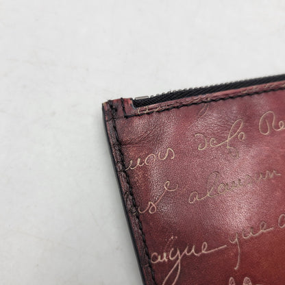 【中古品】【メンズ/レディース】 BERLUTI ベルルッティ CARD＆COIN CASE カード＆コインケース 財布 小物 200-261018-ms-05-izu カラー：ワイン 万代Net店