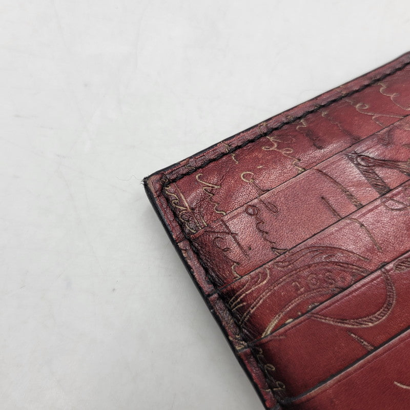 【中古品】【メンズ/レディース】 BERLUTI ベルルッティ CARD＆COIN CASE カード＆コインケース 財布 小物 200-261018-ms-05-izu カラー：ワイン 万代Net店