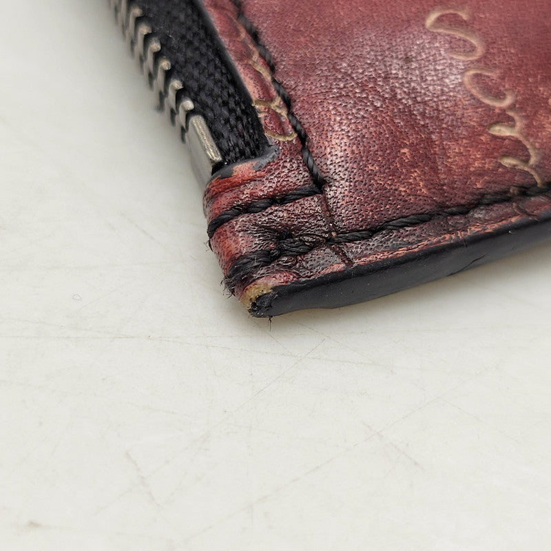 【中古品】【メンズ/レディース】 BERLUTI ベルルッティ CARD＆COIN CASE カード＆コインケース 財布 小物 200-261018-ms-05-izu カラー：ワイン 万代Net店