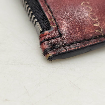 【中古品】【メンズ/レディース】 BERLUTI ベルルッティ CARD＆COIN CASE カード＆コインケース 財布 小物 200-261018-ms-05-izu カラー：ワイン 万代Net店