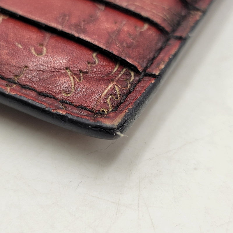 【中古品】【メンズ/レディース】 BERLUTI ベルルッティ CARD＆COIN CASE カード＆コインケース 財布 小物 200-261018-ms-05-izu カラー：ワイン 万代Net店