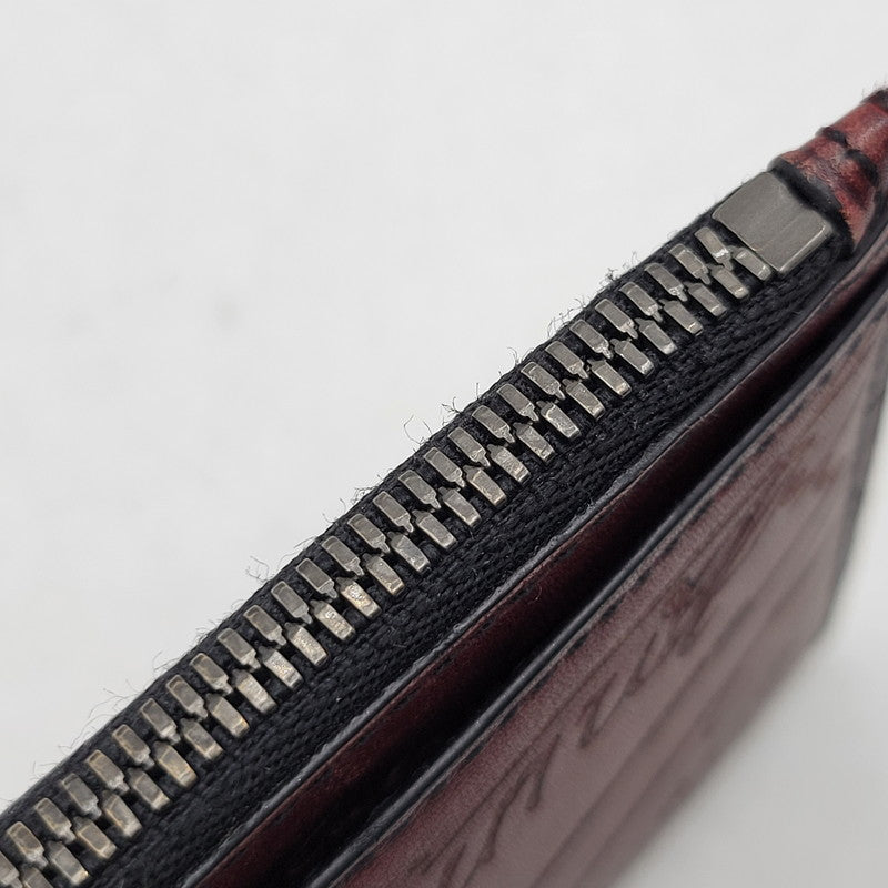 【中古品】【メンズ/レディース】 BERLUTI ベルルッティ CARD＆COIN CASE カード＆コインケース 財布 小物 200-261018-ms-05-izu カラー：ワイン 万代Net店
