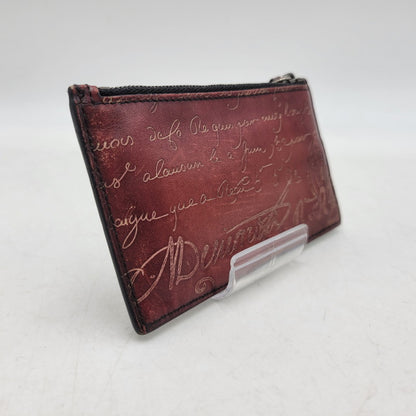 【中古品】【メンズ/レディース】 BERLUTI ベルルッティ CARD＆COIN CASE カード＆コインケース 財布 小物 200-261018-ms-05-izu カラー：ワイン 万代Net店