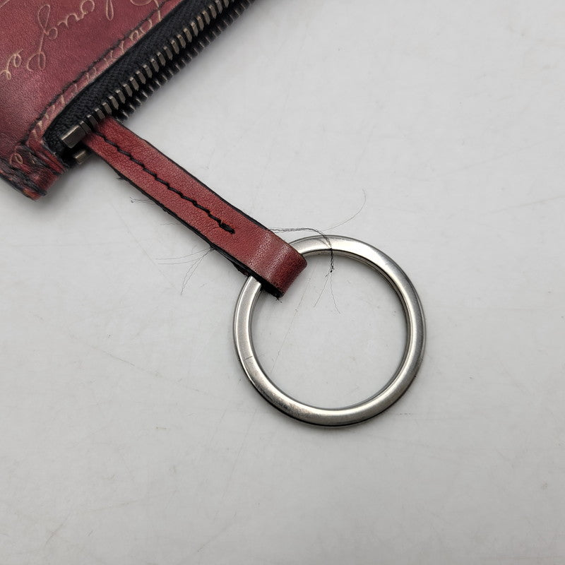 【中古品】【メンズ/レディース】 BERLUTI ベルルッティ CARD＆COIN CASE カード＆コインケース 財布 小物 200-261018-ms-05-izu カラー：ワイン 万代Net店