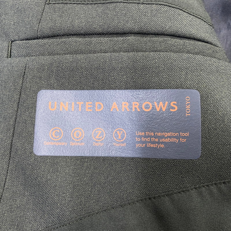 【中古品】【メンズ】 UNITED ARROWS ユナイテッドアローズ 1121-127-1051 SET UP セットアップ スーツ 147-261024-ms-07-izu サイズ：L カラー：オリーブ 万代Net店