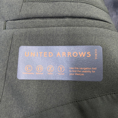 【中古品】【メンズ】 UNITED ARROWS ユナイテッドアローズ 1121-127-1051 SET UP セットアップ スーツ 147-261024-ms-07-izu サイズ：L カラー：オリーブ 万代Net店