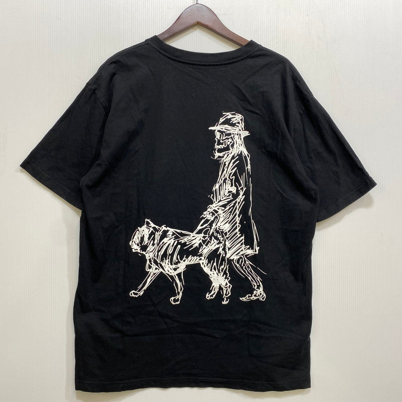 【中古品】【メンズ】 YOHJI YAMAMOTO ヨウジヤマモト × NEW ERA ニューエラ HN-T98-082 SS COTTON YY D エスエス コットン ワイワイ ディー Tシャツ 半袖 トップス 140-261024-ms-04-izu サイズ：XXL カラー：ブラック 万代Net店