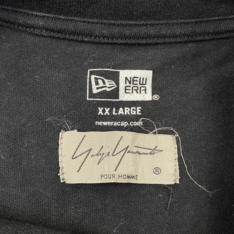 【中古品】【メンズ】 YOHJI YAMAMOTO ヨウジヤマモト × NEW ERA ニューエラ HN-T98-082 SS COTTON YY D エスエス コットン ワイワイ ディー Tシャツ 半袖 トップス 140-261024-ms-04-izu サイズ：XXL カラー：ブラック 万代Net店