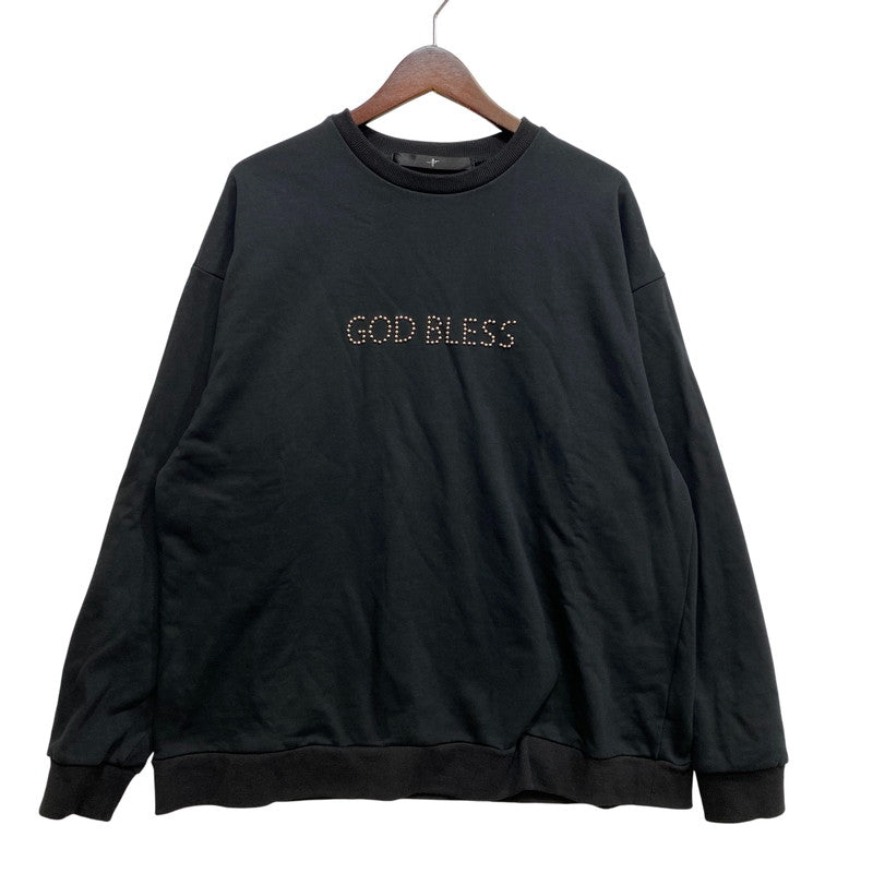 【中古品】【メンズ】 NO ID. ノーアイディ GOD BRESS 853006-547T STUDS BIG PO PULLOVER スタッズ ビッグ ピーオー プルオーバー スウェットトップス 140-261024-ms-03-izu サイズ：ONE カラー：ブラック 万代Net店