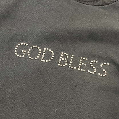 【中古品】【メンズ】 NO ID. ノーアイディ GOD BRESS 853006-547T STUDS BIG PO PULLOVER スタッズ ビッグ ピーオー プルオーバー スウェットトップス 140-261024-ms-03-izu サイズ：ONE カラー：ブラック 万代Net店